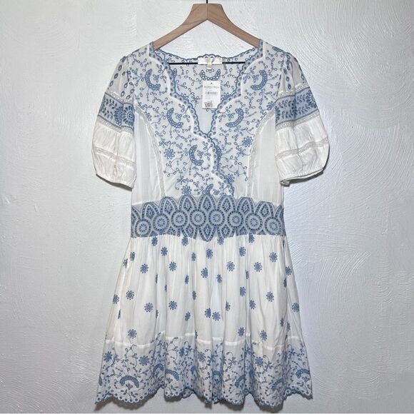 LoveShackFancy Valente Dress in Ivory Shores - Picture 3 of 8